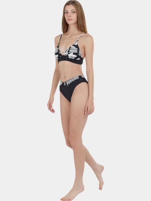 Fundango Sahara V-neck Cami Top női bikini felső fekete színben 4