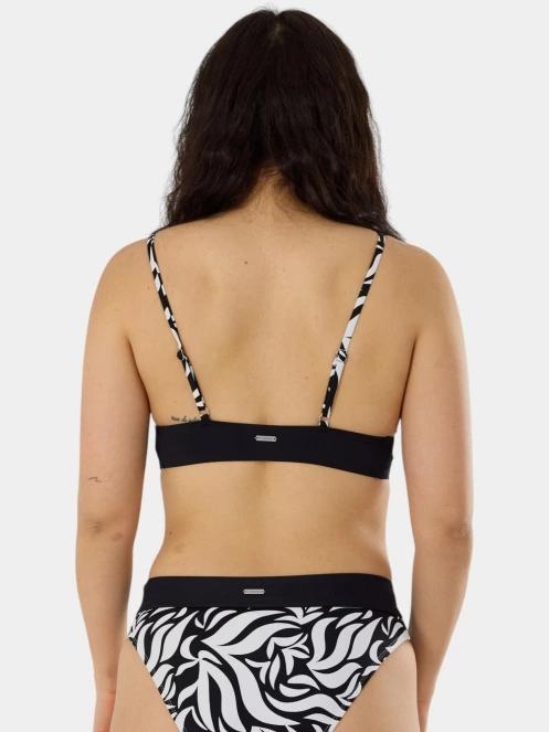 Fundango Sahara V-Neck Cami Top női bikini felső fekete színben 3