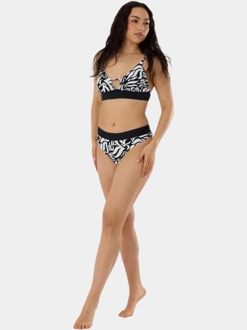 Fundango Sahara V-Neck Cami Top női bikini felső fekete színben 4