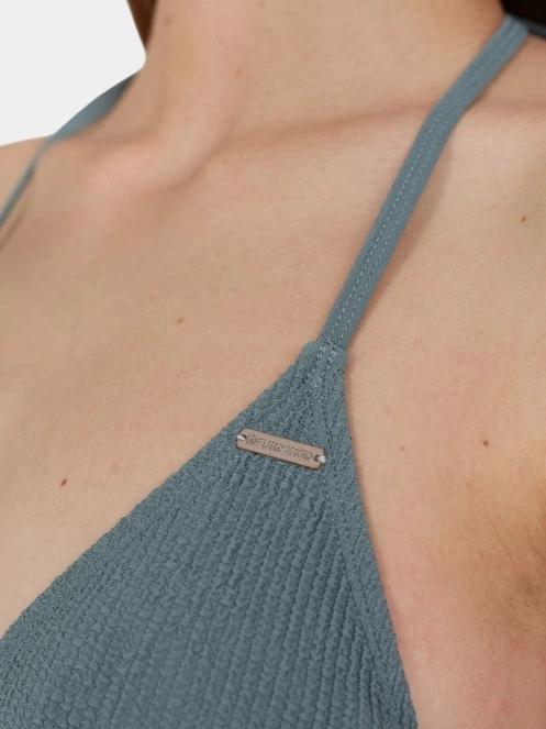 Fundango Innisfil Triangle Jacquard Top női bikini felső zöld színben 6
