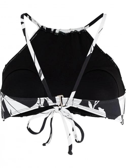 Fundango Hogg High Neck Top női bikini felső fekete színben 8