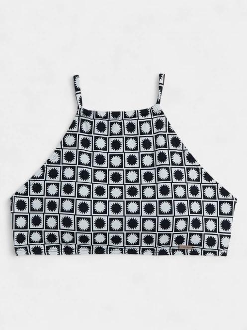 Fundango Hogg High Neck Top női bikini felső fekete színben 6