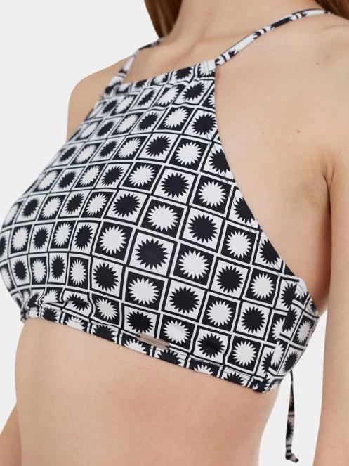 Fundango Hogg High Neck Top női bikini felső fekete színben 4