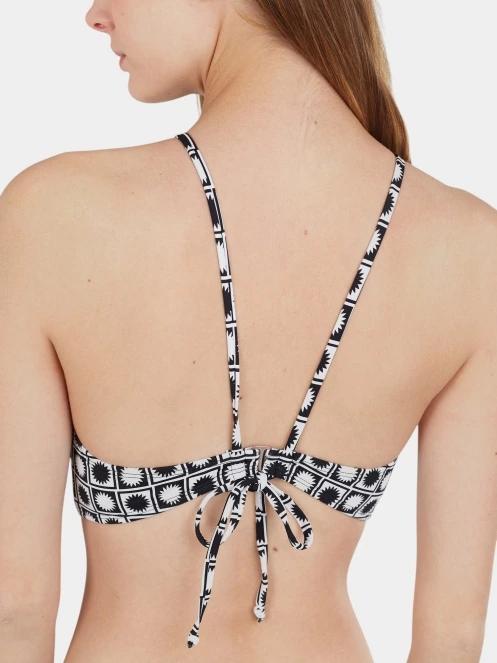Fundango Hogg High Neck Top női bikini felső fekete színben 5