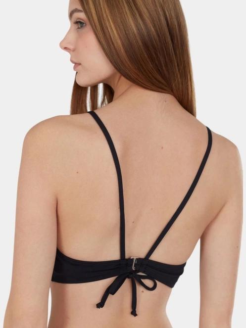 Fundango Hogg High Neck Top női bikini felső fekete színben 6