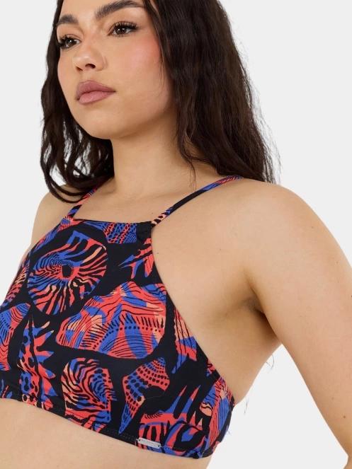 Fundango Hogg High Neck Top női bikini felső fekete színben 5