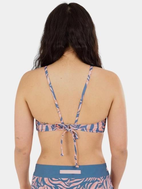 Fundango Hogg High Neck Top női bikini felső sötétkék színben 3