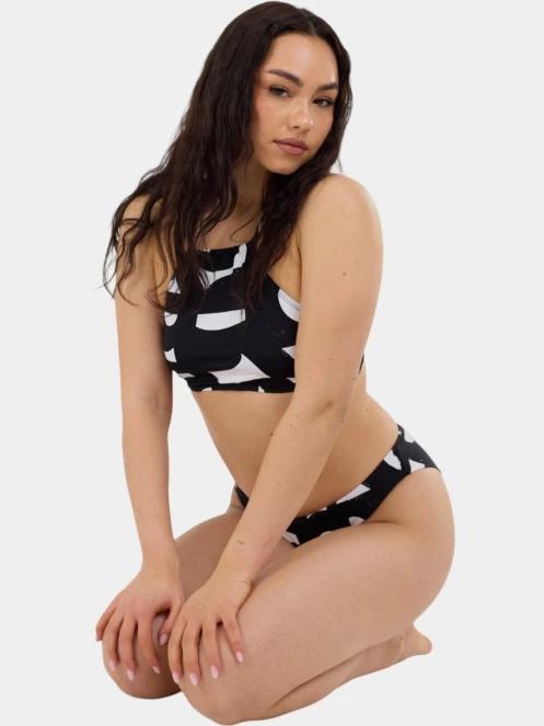 Fundango Hogg High Neck Top női bikini felső fekete színben 5