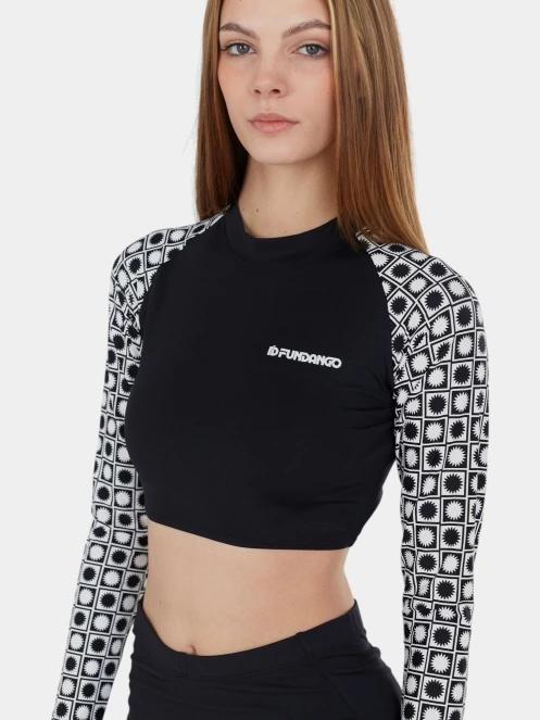 Fundango Amelia Surf Top női bikini felső fekete színben 6