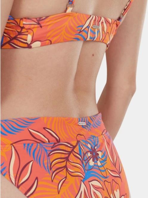 Fundango Sahara Mid Waist Full Bottom női bikini alsó rózsaszín színben 4