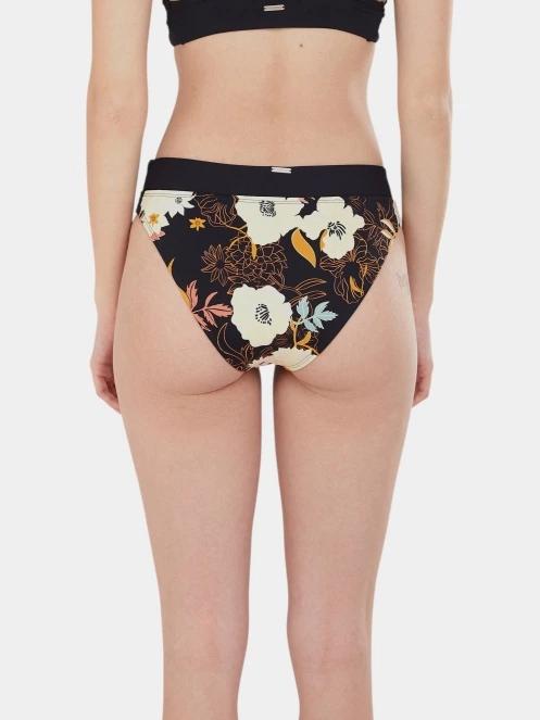 Fundango Sahara Mid Waist Full Bottom női bikini alsó fekete színben 3
