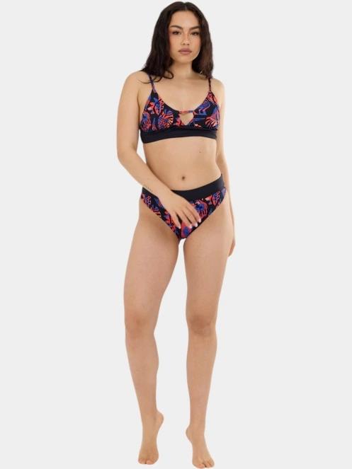 Fundango Sahara Midwaist Full Bottom női bikini alsó fekete színben 4