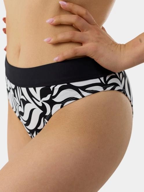 Fundango Sahara Midwaist Full Bottom női bikini alsó fekete színben 7