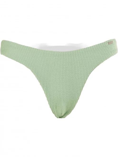 Fundango Sunset Brazilian Jacquard Bottoms női bikini alsó zöld színben 6