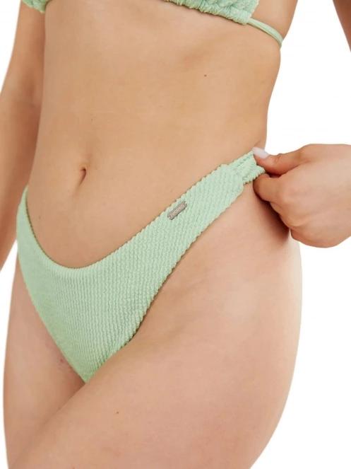 Fundango Sunset Brazilian Jacquard Bottoms női bikini alsó zöld színben 5