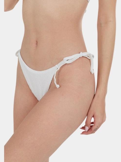 Fundango Innisfil II Tie-side Jacquard Bottom női bikini alsó fehér színben 2