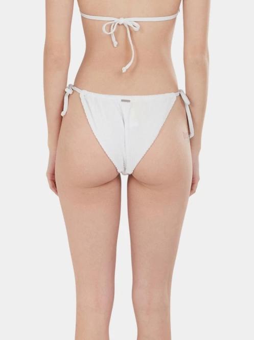 Fundango Innisfil II Tie-side Jacquard Bottom női bikini alsó fehér színben 3