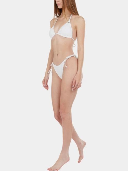 Fundango Innisfil II Tie-side Jacquard Bottom női bikini alsó fehér színben 4
