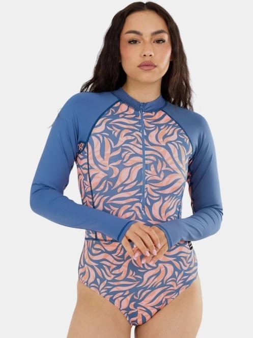 Fundango Dolphin Long Sleeve Suit női fürdőruha sötétkék színben 5