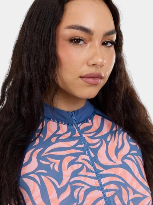Fundango Dolphin Long Sleeve Suit női fürdőruha sötétkék színben 6