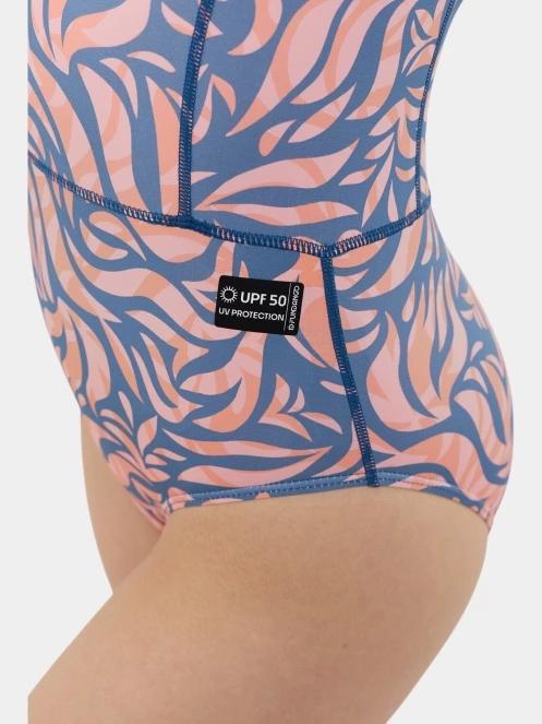 Fundango Dolphin Long Sleeve Suit női fürdőruha sötétkék színben 7