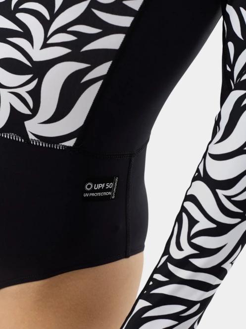 Fundango Dolphin Long Sleeve Suit női fürdőruha fekete színben 6