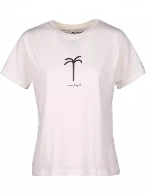 Fundango Bolton T-shirt női rövid ujjú póló homok színben 6