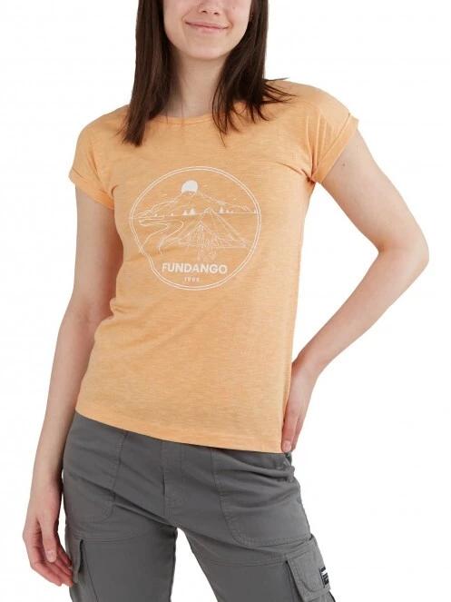 Fundango Amira T-shirt női rövid ujjú póló sárga színben 2
