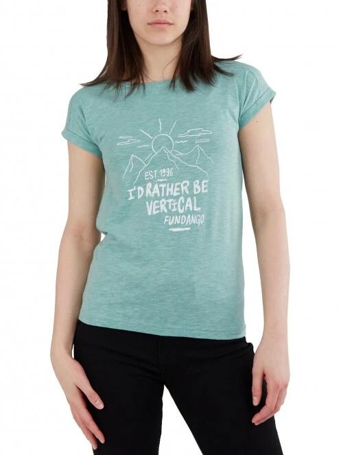 Fundango Amira T-shirt női rövid ujjú póló zöld színben 2