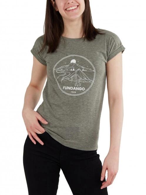 Fundango Amira T-shirt női rövid ujjú póló oliva színben 2