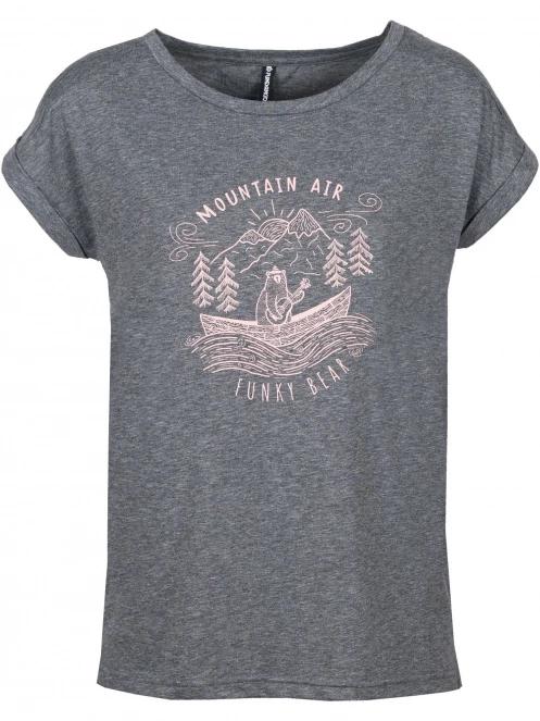 Fundango Amira T-shirt bagossy rövid ujjú póló szürke színben 2