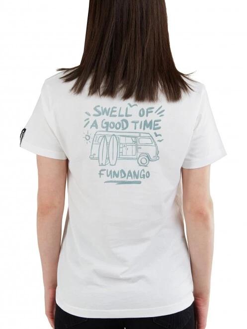Fundango Bolton T-shirt női rövid ujjú póló fehér színben 3