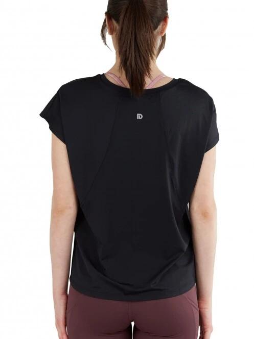 Fundango Hanabi T-shirt női rövid ujjú sport póló fekete színben 3