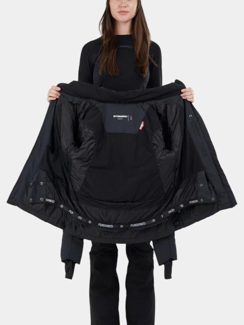 Fundango Elyra Fur Padded Jacket női steppelt síkabát fekete színben 5
