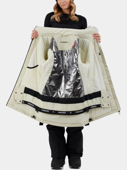 Fundango Pemberton ECO Allmountain Jacket női síkabát fehér színben 5
