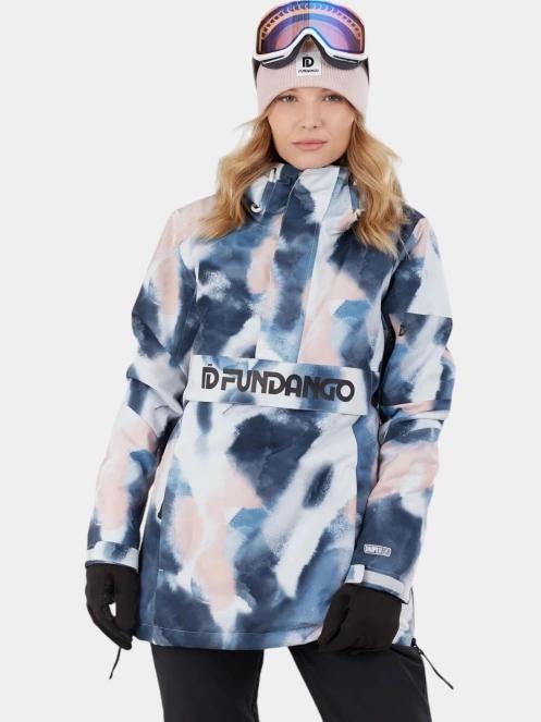 Fundango Birch ECO Logo Anorak női síkabát sötétkék színben 2