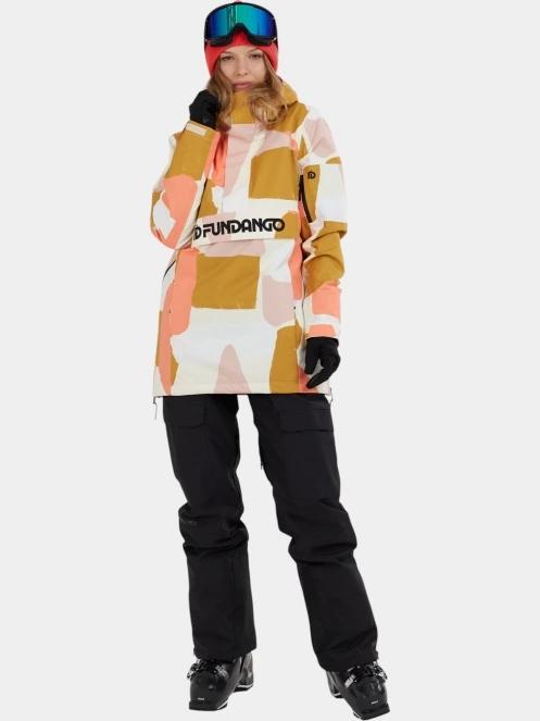 Fundango Birch ECO Logo Anorak női anorák sárga színben 5