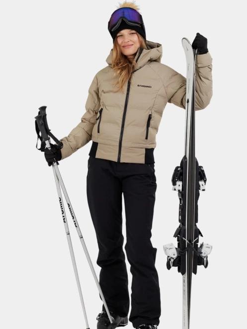 Fundango Zina Padded Jacket női steppelt síkabát homok színben 4