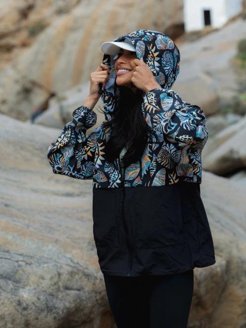 Fundango Cecil Windbreaker Jacket női széldzseki fekete színben 12