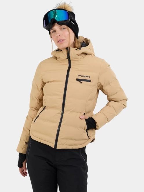 Fundango Rodney Padded Jacket női steppelt síkabát homok színben 2