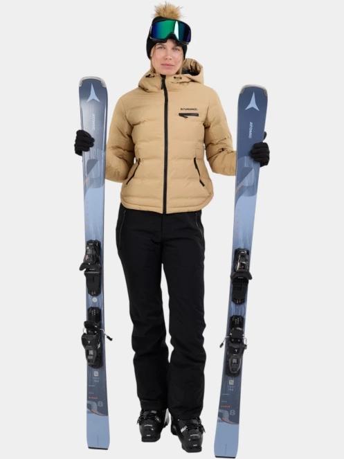 Fundango Rodney Padded Jacket női steppelt síkabát homok színben 4