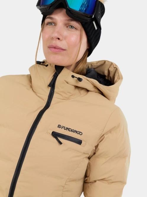Fundango Rodney Padded Jacket női steppelt síkabát homok színben 6