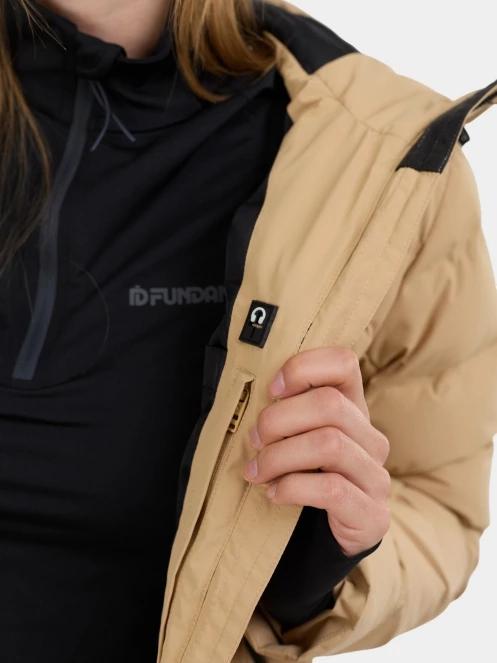 Fundango Rodney Padded Jacket női steppelt síkabát homok színben 8
