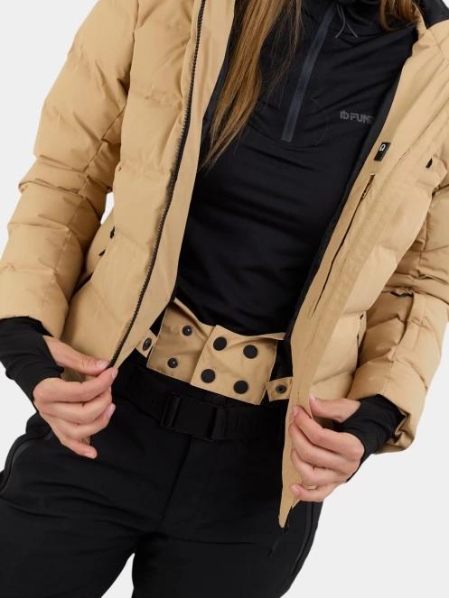 Fundango Rodney Padded Jacket női steppelt síkabát homok színben 9