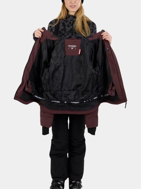 Fundango Rodney Padded Jacket női steppelt síkabát lila színben 5