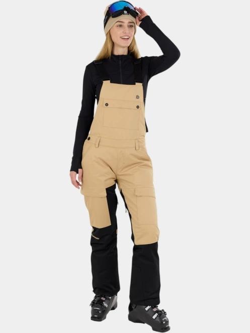 Fundango Sakura ECO Bib Pants női sínadrág homok színben 5