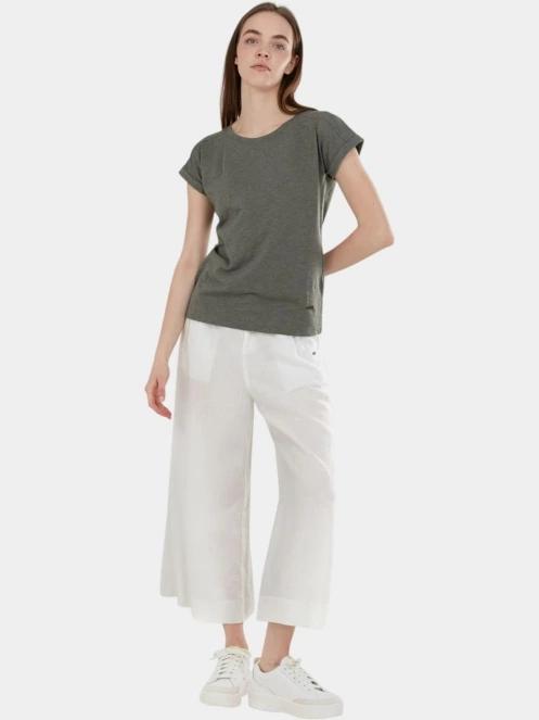 Fundango Amira T-shirt női rövid ujjú póló oliva színben 4