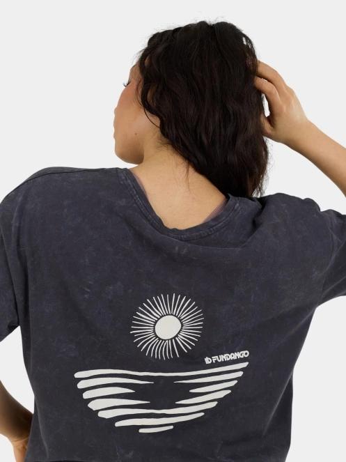 Fundango Sunshine II Surf-T női rövid ujjú póló fekete színben 6