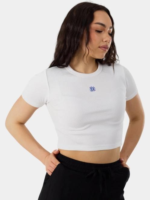 Fundango Sora Cropped T-shirt női crop top fehér színben 2