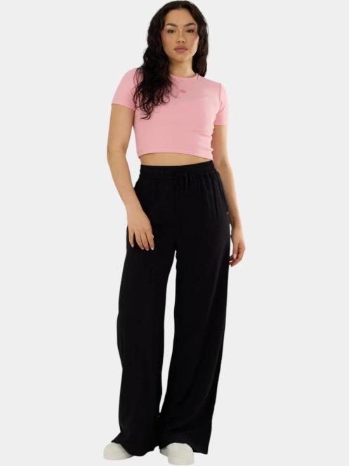 Fundango Sora Cropped T-shirt női crop top rózsaszín színben 4